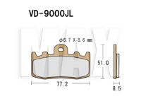 VESRAH Bremseklodser VD9000JL