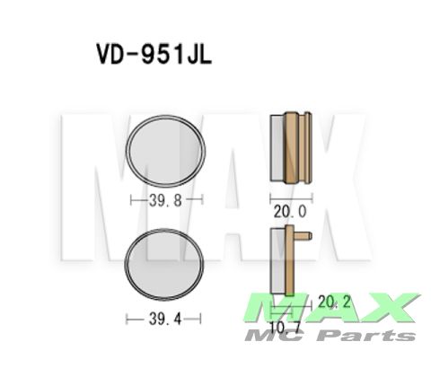 VESRAH Bremseklodser VD951JL