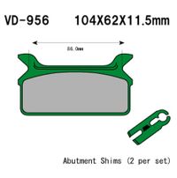 VESRAH Bremseklodser VD956