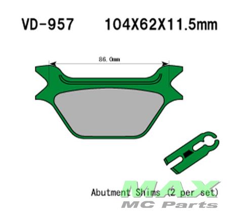 VESRAH Bremseklodser VD957