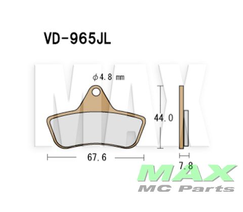 VESRAH Bremseklodser VD965JL