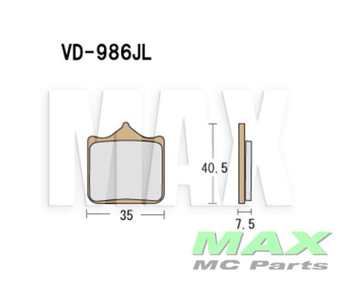 VESRAH Bremseklodser VD966JL