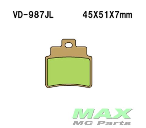 VESRAH Bremseklodser VD987SJL