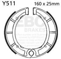 EBC Brake shoe set Y511