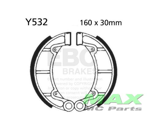 EBC Brake shoe set *REAR* Y532