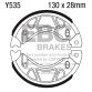 EBC Brake shoe set Y535